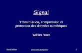 Transmission, compression et protection des données … · Puech William Université Montpellier 1 Signal Transmission, compression et protection des données numériques William