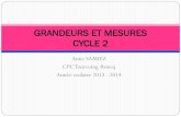GRANDEURS ET MESURES CYCLE 2 - IEN …ien-tgroncq.etab.ac-lille.fr/files/2015/09/Diaporama.pdf · il faudra d’abord construire le concept de grandeur indépendamment du mesurage