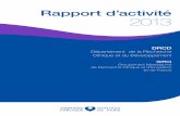 RAPPORT D’ACTIVITÉ 2013 - DRCD GIRCI Ile-de …recherche.aphp.fr/wp-content/blogs.dir/77/files/2016/06/Rapport... · Dr Florence GHRENASSIA Partenariats industriels Système d’information