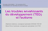 Les troubles envahissants du développement (TED)alecole.ac-poitiers.fr/sites/avs-evs/IMG/pdf/formation_TED_AVS... · besoins spécifiques et dans l’action menée Pour respecter
