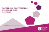 SAISIR SA CONVENTION DE STAGE SUR P-STAGE · ... (ex : agence bancaire à Lille) ... de stage. Indiquez les dates de stage en respectant le délai de 15 jours ... l’entreprise d’accueil