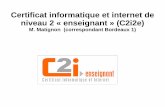 enseignant » (C2i2e) - math.u- mmatigno/C2i2e-2013-   Le C2i2e   Bordeaux 1 60 ©tudiants