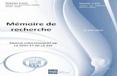 Mémoire de recherche - Formation · 1 Mont Mémoire Damien Lucet Chemin les Bochardes, Magny 74150 - Moye de recherche ENJEUX STRATEGIQUES DE LA GPEC ET …