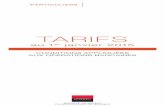 Tarifs - sgcb.com · Commission d’intervention (1) par opération ... 2 205 Assurance perte / vol des moyens de paiement (Quiétis), par an 2 860 Koumac Poindimié ... • Remplacement