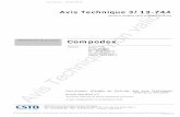 Renforcement de structure Compodex - CSTB · Commission chargée de formuler des Avis Techniques ... 01 64 68 82 82 - Fax : ... dans le calcul de renforcement de structure