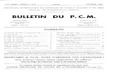 BULLETIN DU P.CM. - unipef.org · Séance du 27 Août 1956 27 ... Le présent numéro contient en supplément une fiche pour VISITE GRATUITE DU SALON DE L ... de l'ordre de 100 kms