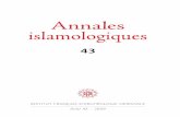 Annales islamologiques - mapage.noos.frmapage.noos.fr/fredlag/AI-IFAO.pdf · Benjamin Michaudel 245La poliorcétique au temps de Saladin. L’exemple de la campagne militaire de 1188