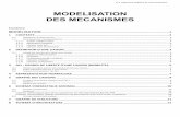 MODELISATION DES MECANISMES - fltsi.fr · CI 1 Ingénierie système et communication MODELISATION DES MECANISMES Contenu MODELISATION ..... 1