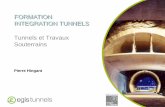 FORMATION INTEGRATION TUNNELS Tunnels et … · Géologie Conception et méthode construction ... Techniques de pré-soutènement / pré ... (12 à 18 M€ pour 6 à 12 m de diamètre)