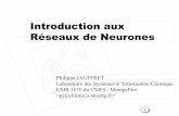 reseaux de neurones - Master de Chemoinformatique€¦ · 28/12/2002 41 3 définitions < > QUITTER •Les réseaux de neurones (artificiels) sont des programmes informatiques