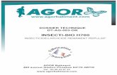 Dossier technique model - Agor Batiment · INSECTI-BIO Dossier technique - 2 - 1. PRINCIPE Il s'agit de mesurer l’efficacité insecticide de la spécialité par tir direct sur les