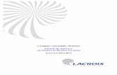 Comptes consolidés Annuels - Lacroix Group · 8 Explication des comptes du bilan et du compte de ... 8.7 Stocks et en-cours ... Les sociétés incluses dans le périmètre de consolidation