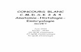 CONCOURS BLANC C.M.D.S.K 3 & 4 Anatomie …tutoratp1bobigny.free.fr/IMG/pdf/SUJET_HISTO_ANAT_EMBRYO.pdf · CONCOURS BLANC C.M.D.S.K 3 & 4 Anatomie-Histologie-Embryologie SUJET Juin