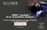 SDRIF : résultats de la consultation citoyenne · ... (Schéma Directeur de la Région Ile-de- ... - Une place prépondérante des télécommunications et un accès facilité à