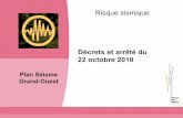 Décrets et arrêté du 22 octobre 2010 - DREAL Bretagne · Plan Séisme Grand-Ouest - Club risques PdL 2 Contexte • une nouvelle carte de l’aléa sismique en France origine :