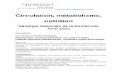 Circulation, métabolisme, nutrition - CMN+2013.pdf · PDF fileITMO Circulation, métabolisme, nutrition Circulation, métabolisme, nutrition Stratégie Nationale de la Recherche