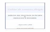 SERIES DE TRAVAUX DIRIGES ANNALES D’EXAMEN · – Cahier de TD – 3ème A. LFG / A.U.2010/11-- K. - F .DERBEL 1 UNIVERSITE DE TUNIS INSTITUT SUPERIEUR DE GESTION ... INSTITUT SUPERIEUR