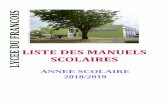 LISTE DES MANUELS SCOLAIRES - site.ac-martinique.frsite.ac-martinique.fr/.../07/LISTES-DES-MANUELS-RENTREE-2018-201… · Manuel de l’élève : DIVERSITY Anglais 2nde, édition