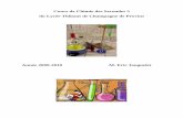 Cours de Chimie des Secondes 5 du Lycée Thibaut de ...physique-jouguelet.pagesperso-orange.fr/Files/chimie_2nde___cours.pdf · nous plongeons le cylindre dans une éprouvette graduée