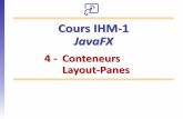 Cours IHM-1 JavaFXremy-manu.no-ip.biz/Java/Tutoriels/JavaFX/PDF/ihm1_fx_04_man.pdf · Les exemples qui suivent illustrent l'application d'arrière-plans à des conteneurs (de type