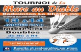TOURNOI de La Mare au Diable - badiste.free.frbadiste.free.fr/doc/7885/Affiche_Tournoi_Mare_au_Diable_13_14... · Gymnase du Lycée GeorGe sand Badminton La Châtre (36) Mare au Diable.
