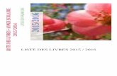 LISTE DES LIVRES 2015 / 2016 - site.ac-martinique.frsite.ac-martinique.fr/.../2015/06/LISTES-DE-LIVRES-RENTREE-2015.pdf · Français – Lectures conseillées en vue du programme