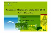 DRAAF POITOU -CHARENTES - franceagrimer.fr · 2 La filière grandes cultures en Poitou-Charentes Chiffres clés - évolutions pour les céréales et oléagineux • Bilan campagne