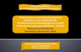 Performances macroéconomiques et indicateurs de ... · Royaume du Maroc Conseil National du Commerce Extérieur ... L’analyse comparée demeure très agrégée et n’offre pas