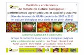 de tomate en culture biologique - grab.fr .de tomate en culture biologique : performances agronomiques