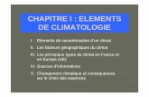 CHAPITRE I : ELEMENTS DE CLIMATOLOGIEjymassenet-foret.fr/cours/ecologie/CHAPITREclimato2012ppt.pdf · sur le choix des essences. ... Climat océanique (avec deux sous types : un premier