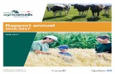 Rapport annuel 2016-2017 RA Montérégie-Est VL · (porc et veaux d’embouche), l’ajout de bonification pour services en gestion pour les producteurs de pommes, etc. ... pour le