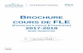 BROCHURE COURS DE FLE - Université Paris-Dauphine · Cours généraux: Apprentissage de la langue française à travers la ... Exercices de grammaire et de phonétique en contexte.