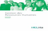 Gestion des Ressources Humaines - helha.be · la gestion des mouvements de personnel, la rémunération et les avantages sociaux, la gestion du temps de travail, la gestion des dossiers