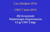 Cas cliniques HTA CBH 7 mars 2015 JM Krzesinski ... · • 4. un dosage du cholestérol total • 5. un dosage de la glycémie à jeun • 6. un dosage d’Aldostérone/ rénine •