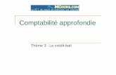 Comptabilité approfondie 4 - mcours.net€¦ · Le crédit-bail Il met en relation trois parties : le fournisseur, vendeur des biens destinés à la location, le preneur, utilisateur