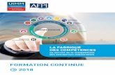AFPI Brochure FC 2018 BD - afpiso.com continue.pdf · • Améliorer la disponibilité et la sécurité de fonctionnement des équipements en mobilisant les technologies numériques