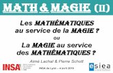 MATH MAGIE (II) - scd. au service de la Magie La Magie au service des Math©matiques 30 secondes