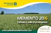 MEMENTO 2016 -   · PDF fileMEMENTO 2016 Céréales à paille et protéagineux  . COM MEMENTO 2016 Céréales à paille et protéagineux Blé tendre d’hiver