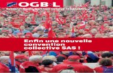 enfin Une Nouvelle Convention Collective Sas - Ogbl.lu · 3 Une nouvelle convention collective SAS qui garantit l’attractivité des emplois du secteur santé, services sociaux et