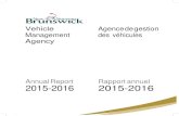 Annual Report Rapport annuel 2015-2016 2015-2016 · Annual Report Rapport annuel . 2015-2016 2015-2016 . Vehicle . Management Agency . ... services de gestion de parc automobile :
