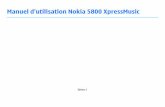 Manuel d'utilisation Nokia 5800 XpressMusic · Dans la mesure où ce manuel d'utilisation comprend ... Nokia ne fournit aucune garant ie concernant les ... Lisez le manuel d'utilisation