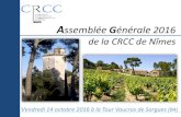 Assemblée Générale 2016 - CRCC Nîmescrcc-nimes.fr/wa_files/AG_20statutaire_202016_20PowerPoint.pdf · Pascaline FOSTYK . Rapport signé des Censeurs pour l’exercice 2015: 3.