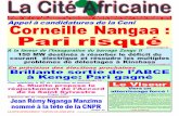 ÈME Appel à candidatures de la Ceni Corneille Nangaa ... 1325.pdf · Pari risqu é (Lire en page 3) ...