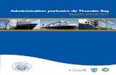 Administration portuaire de thunder Bay 3 des marchandises ... · l’intégration efficace des systèmes de transport maritime, ... pour le transport de marchandises transitant par