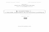chapitre 1 fp 2012-2013 - LEX PUBLICA: AIGUILLAGElexpublica.free.fr/impression/cours/fonctionpub/acrobat/chapitre_1... · CHAPITRE I 2012-2013- - ... ¾Du point de vue organique etlatissimo