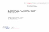L’évaluation en langue vivante : état des lieux et ...media.education.gouv.fr/file/45/2/4452.pdf · à repenser les objectifs prioritaires et préconisent de nouvelles modalités