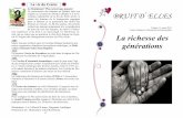 Volume 11, mars 2012 La richesse des générations · réunit des femmes de la bourgeoisie engagées dans la défense et la promotion des droits des femmes au travail. ... lère,