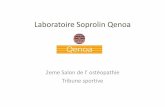 Laboratoire SoprolinQenoa€¦ · • Silicium organique hautement bio-disponible et stabilisé : ... • Huile d’argan • Beurre de karite • Huile de noisette • Aloevera.