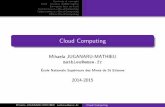 Cloud Computing - emse.frmathieu/pub/CGC/cours_CC.pdf · Architecture client (lourd) - serveur ’80 - n ’90 Figure:Architecture client-serveur : distribution du calcul, cout^ important