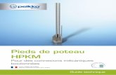 Pieds de poteau HPKM - Préfabrication de produits béton · Les pieds de poteau HPKM sont dimensionnés pour être utilisés avec des poteaux en béton armé dont les dimensions